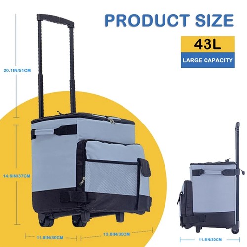 Rolling cooler bag trolley - cooler,