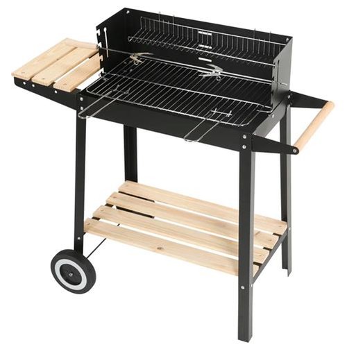 Charcoal bbq grill - bbq, trolley