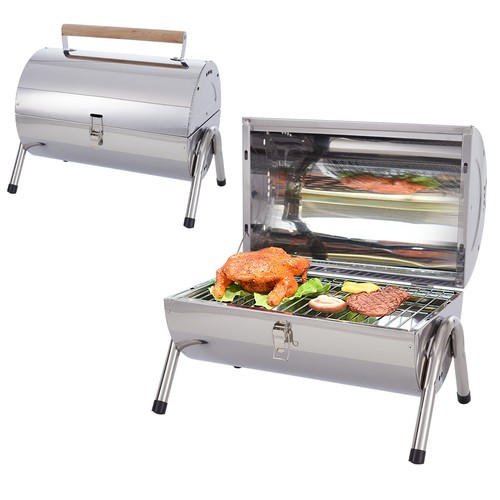 Portable bbq charcoal barbecue - charcoal,
