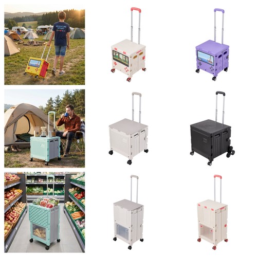 Folding shopping trolley box - shopping,