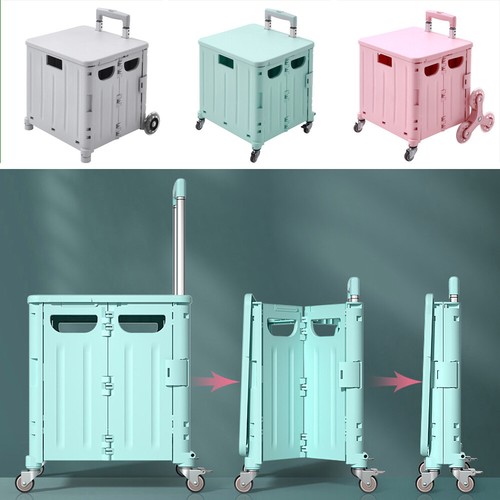 Folding shopping trolley box - shopping,