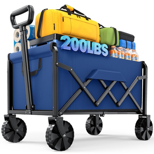 Collapsible dog wagon cart - collapsible,