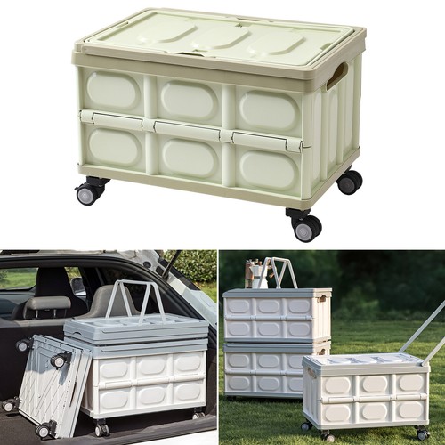 Folding camping storage box - folding,