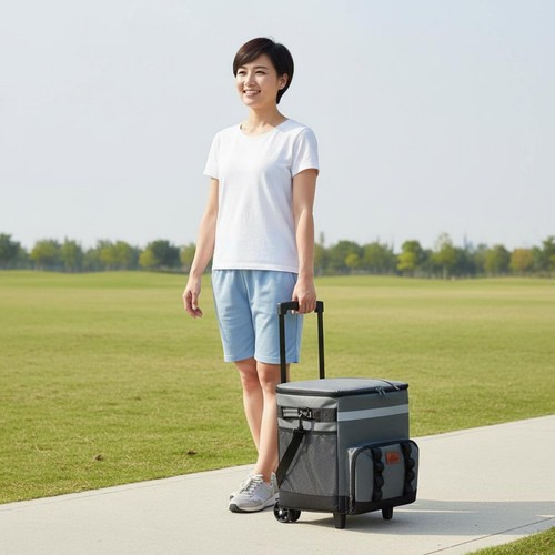 Rolling cooler bag portable - rolling,